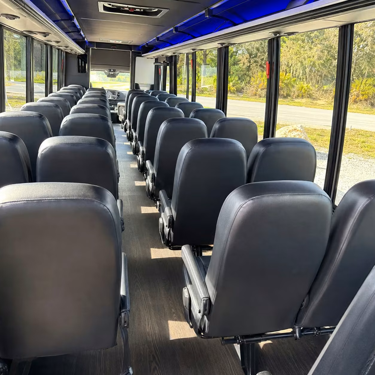 25 passenger minibus inside