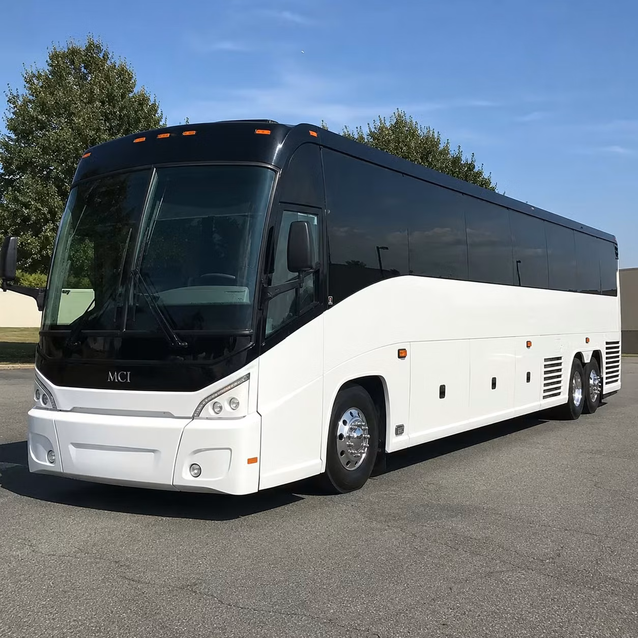 south gate 56 passenger charter bus rental