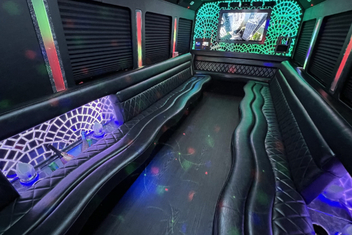 South Gate Limo Bus Interior